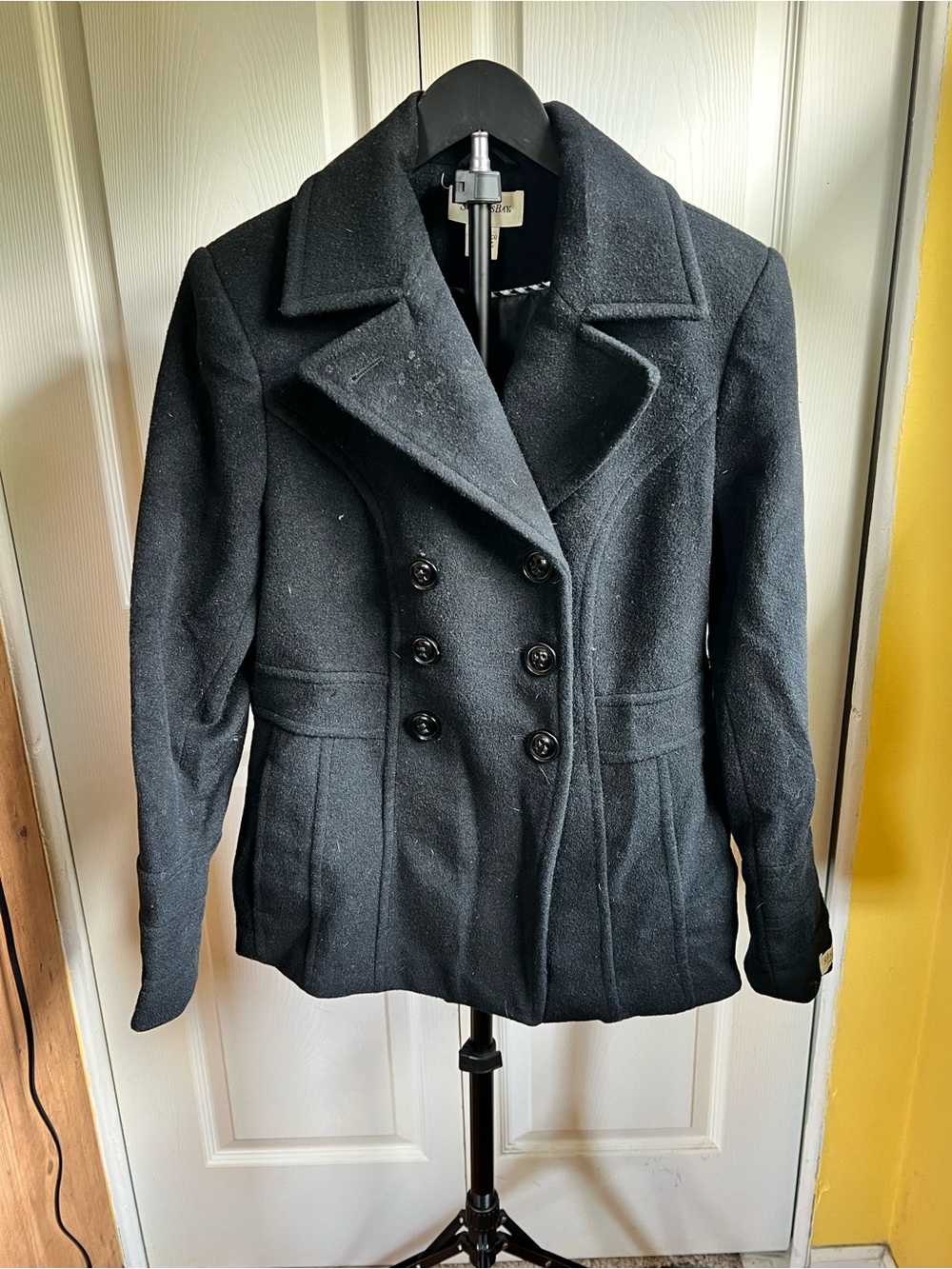 St. John's Bay Black Peacoat